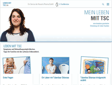 Tablet Screenshot of leben-mit-tsc.de